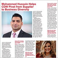 Winter 2020 CDW Featured Mohammed Hussain, MGR Supplier Diversity PDF